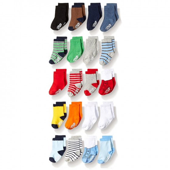 Little Me Baby Boys' 20 Pack Anklet Socks, Assorted; 0-12 Months/ 12-24 Months