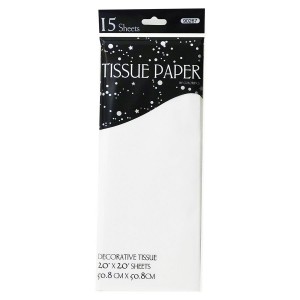15 CT. White Tissue Paper